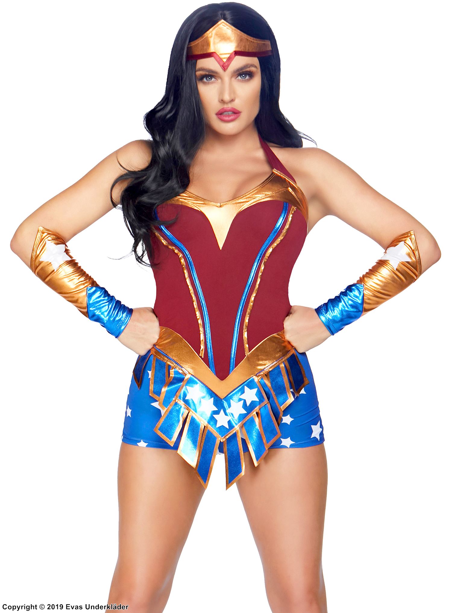 Wonder Woman, costume romper, matching accessories